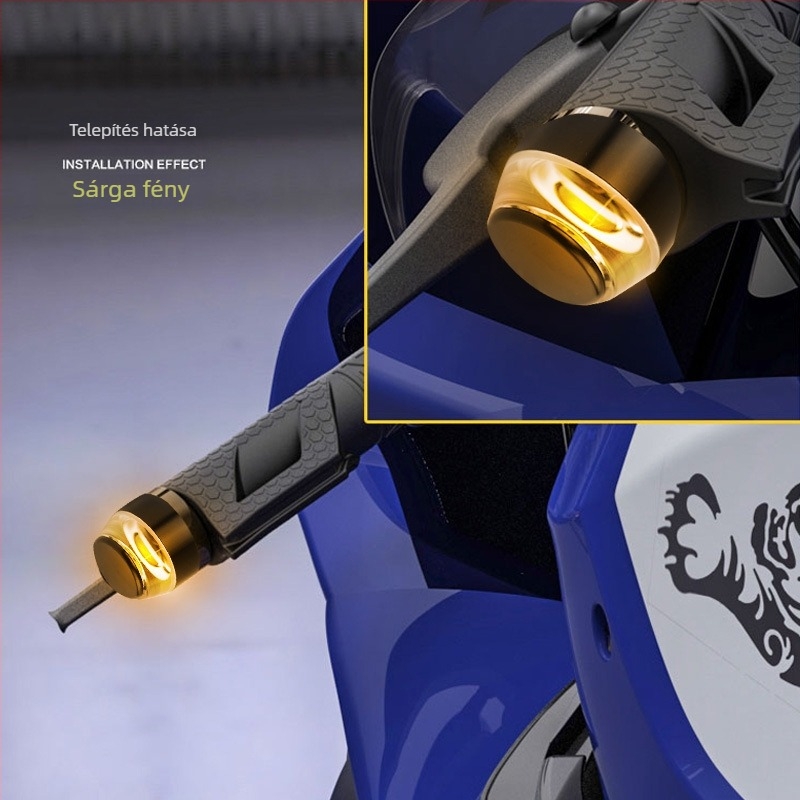 Motorkerékpár kormány LED világítás – kettős színű LED, 12V, 6W, DRL és jelzőfény, 50 000 óra élettartam