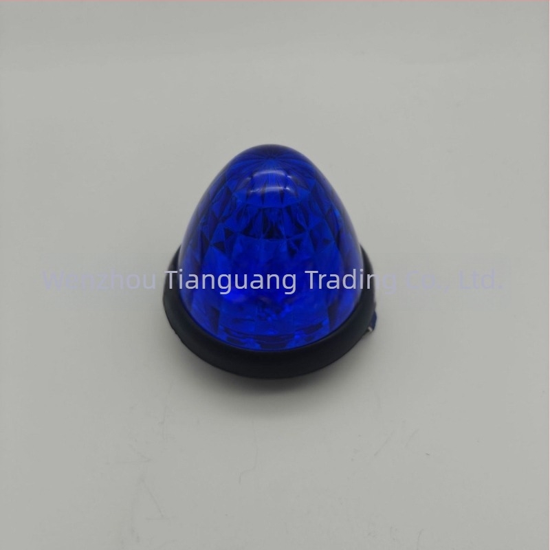Bullet fejű teherautó indexfénye, 16 LED, 10-24V, DY-105, ABS, oldalsó figyelmeztető fény, kompatibilis teherautókkal, buszokkal