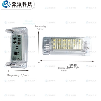 LED rendszámtábla lámpa Mercedes-Benz Sprinter 2500-hoz, 12V, 3W, 2835 LED, 7000K fehér, IP67, méretek 41x30x35 mm, modell PZ080