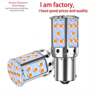 Reston autó LED jelzőfény T20 7440/1156/3030 35-SMD, 12V, 5W, nagy teljesítmény, 7000–8000K, 360° fénykör