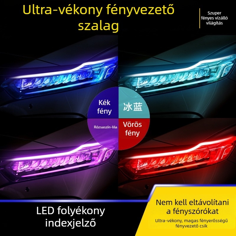 Nappali menetfények - RH-S60, 12V szilikon, univerzális illeszkedés, testreszabható