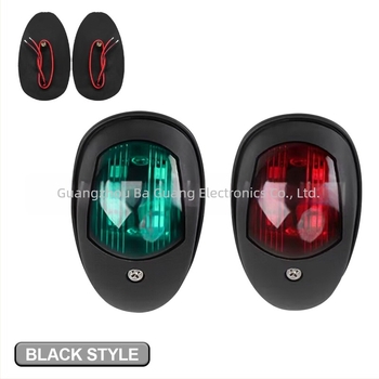 8 LED-es hajó- és jacht navigációs lámpa, 24V, ABS/PC, modell Y-S59, Overguang