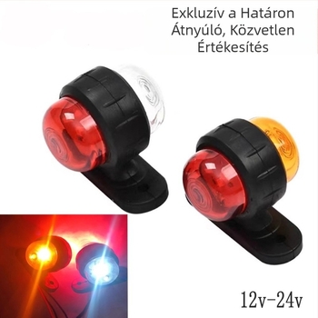 LED teherautó oldalsó fénye - kétoldalas jelzőfény, 24V, 5W, 6000K, modell 1115-2