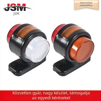Kamion oldalsó LED lámpa 12–24V, ABS ház, Edge Light 6, kattintásos szerelés