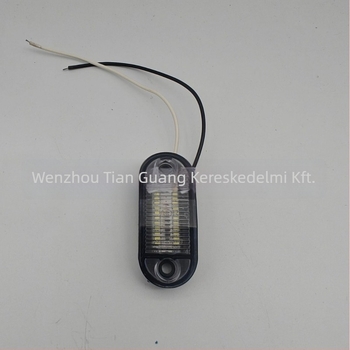 DY-112 Kamion oldalsó szélességjelző lámpa, 12–24V, 6 LED, ABS