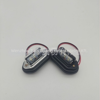 LED rendszámvilág, ABS ház, 10-24V, modell Dy-103, teherautókhoz, nehéz teherautókhoz és buszokhoz
