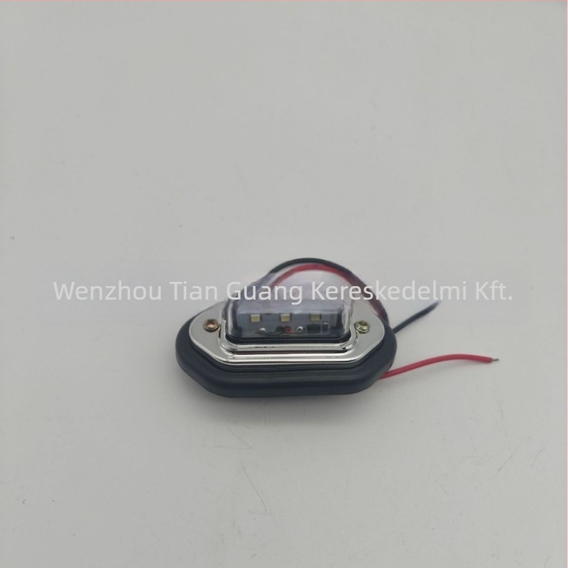 LED rendszámvilág, ABS ház, 10-24V, modell Dy-103, teherautókhoz, nehéz teherautókhoz és buszokhoz
