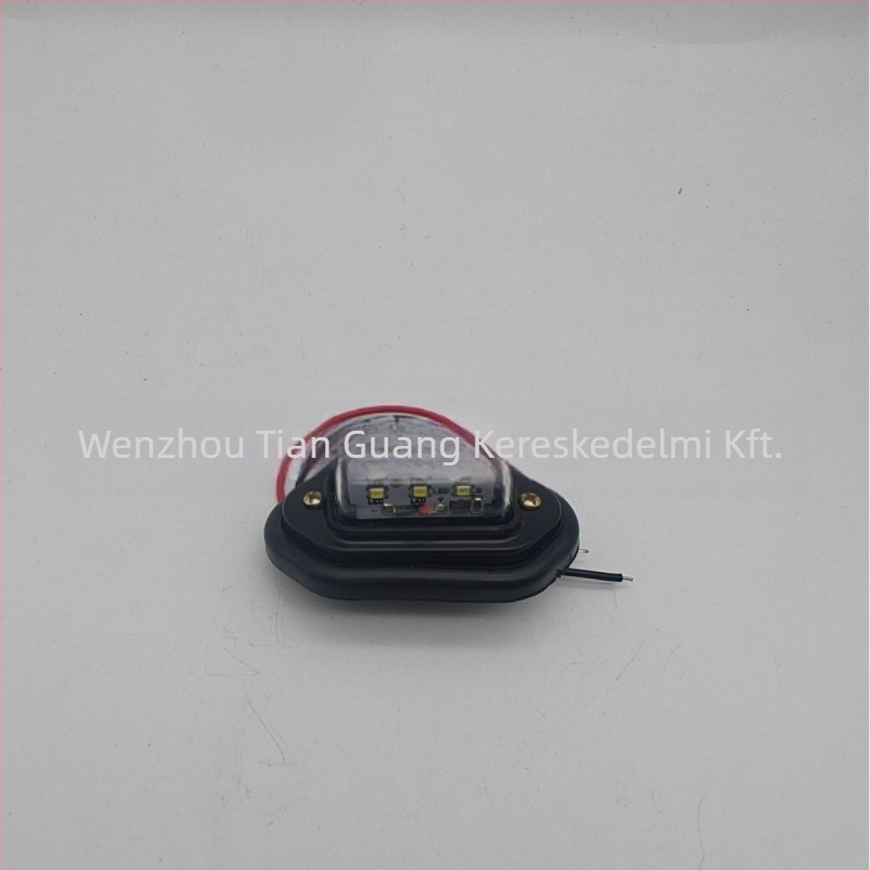 LED rendszámvilág, ABS ház, 10-24V, modell Dy-103, teherautókhoz, nehéz teherautókhoz és buszokhoz