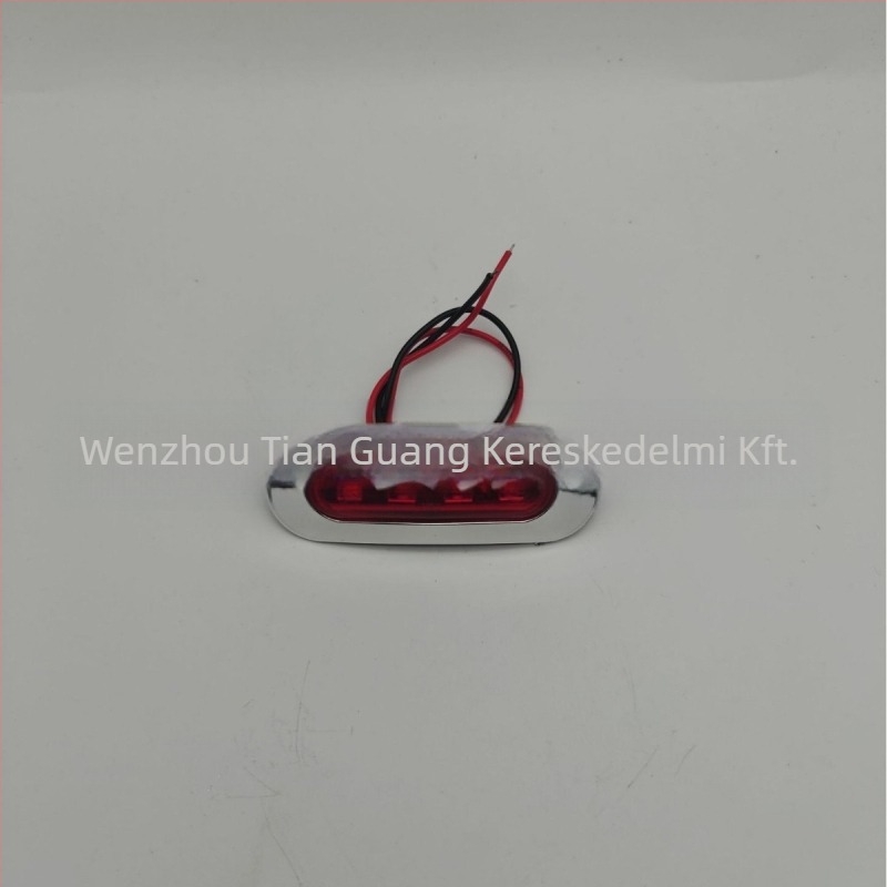 DY-108 ABS 4-LED oldalsó jelzőfény teherautók, nehéz teherautók és buszok számára, vízálló, 12-24V
