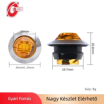 Kamion oldalsó LED-lámpa 12V/24V, oldalsó jelző- és hátsó fény Eagle Eye dizájnnal