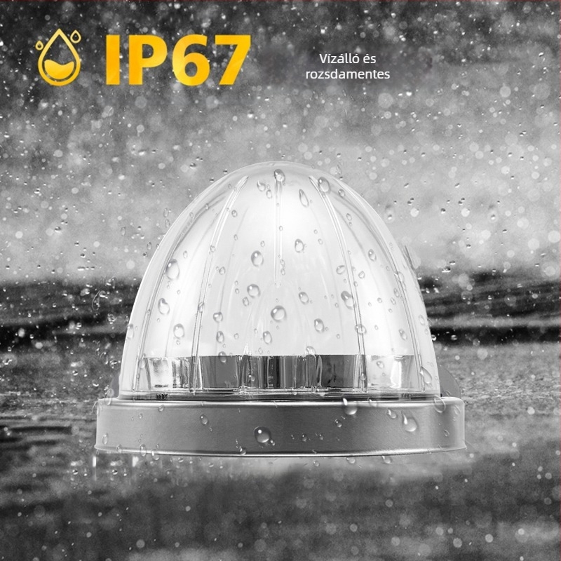 Dinnye alakú teherautó oldalsó világítás – 12W, 12V, 3528 SMD, ABS+PC
