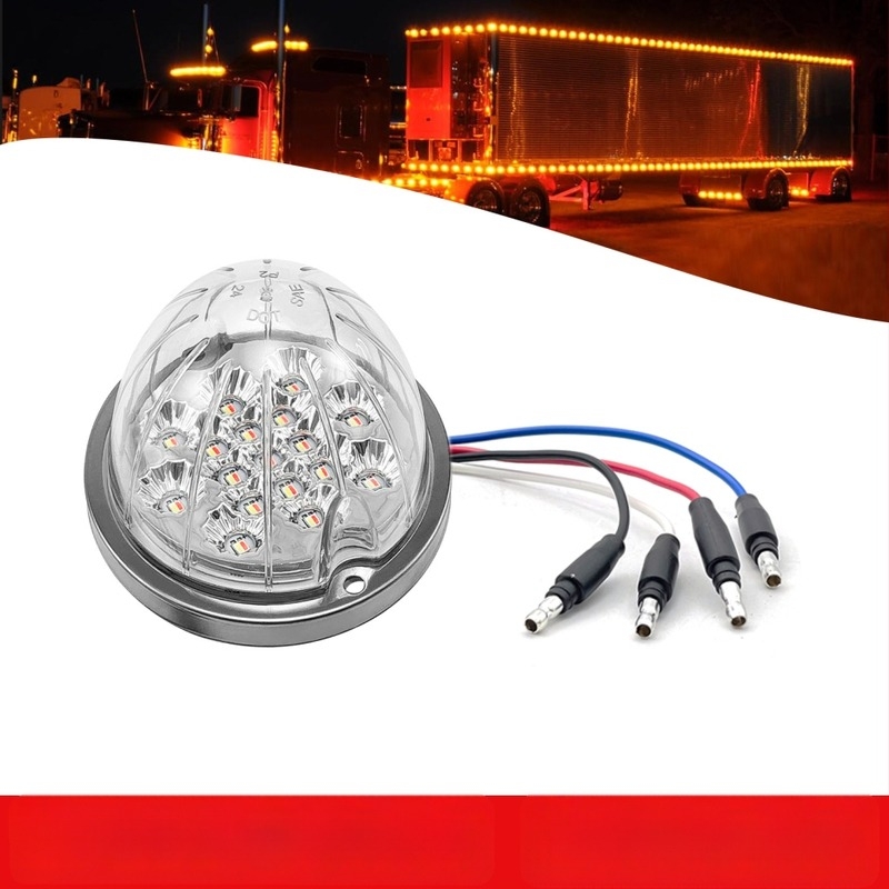 Dinnye alakú teherautó oldalsó világítás – 12W, 12V, 3528 SMD, ABS+PC