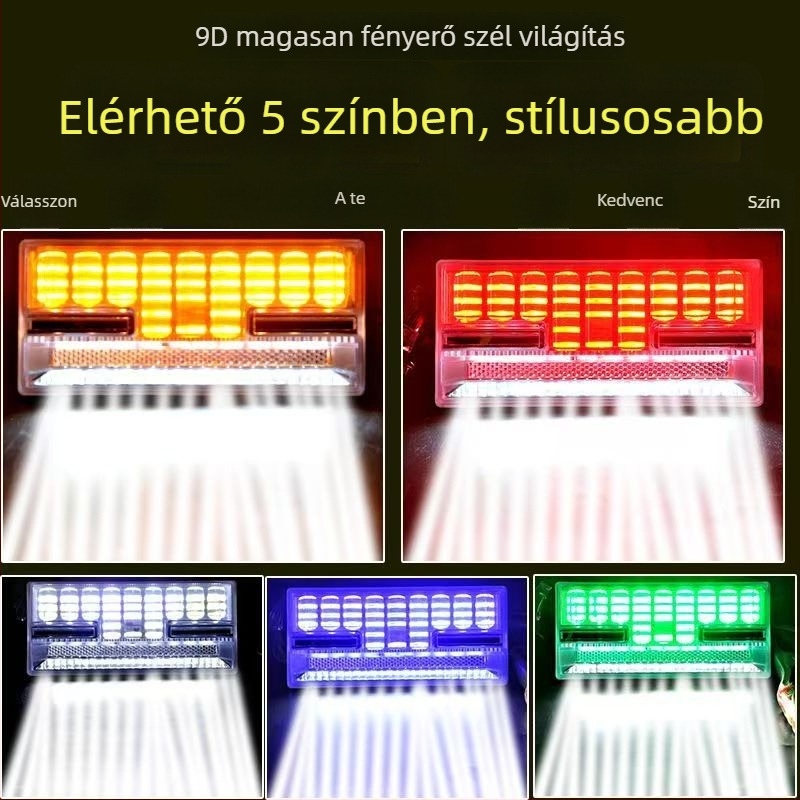 Teherautó oldalsó LED világítás, 24V, IP68 vízálló, 24.5W, LED fényforrás