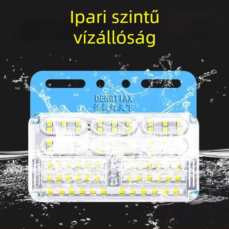 24V LED teherautó talajra szerelt vízálló oldalsó fények, abroncslámpák és tolató lámpák, 6000K, 5000lm
