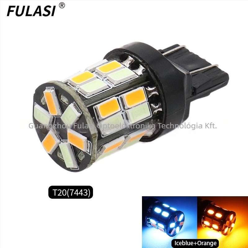 Autó LED 5630 kétszínű lámpa kormányzásra és nappali fényhez, 12V, 3W+3W, univerzális kompatibilitás