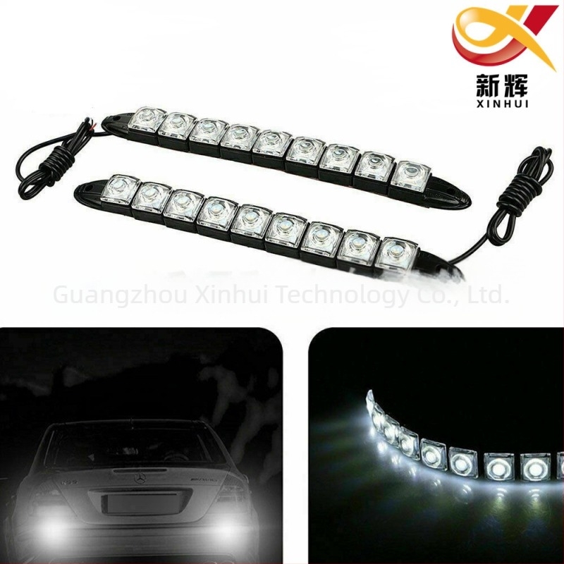 Rugalmas 9-LED kígyó formájú nappali világítás autóhoz, Eagle Eye, 12V, 5W, IP67, univerzális