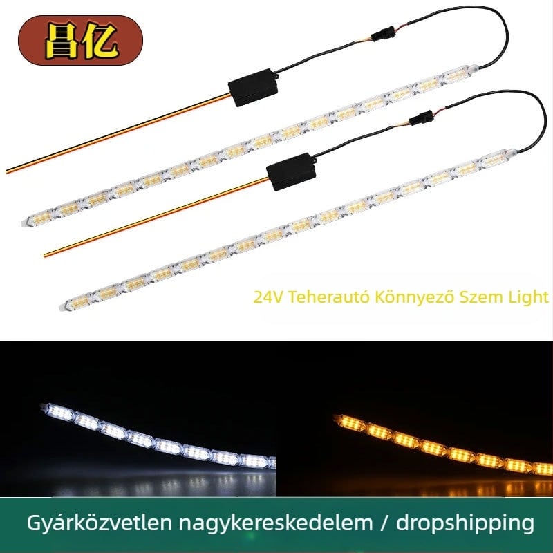 24V teherautó LED napi világítás kristályos könnycsepp alakú LED-del, 3014, 0.3A, 0.85W, IP15