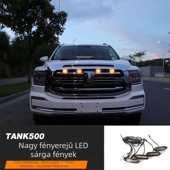 Tank 500 középső rács LED DRL – 12V, IP67, műanyag + PC