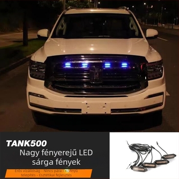 Tank 500 középső rács LED DRL – 12V, IP67, műanyag + PC