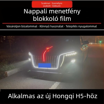 HQ H5 LED nappali menetfény modul, ragasztó telepítés, U‑alakú csere, 12V, 20W LED
