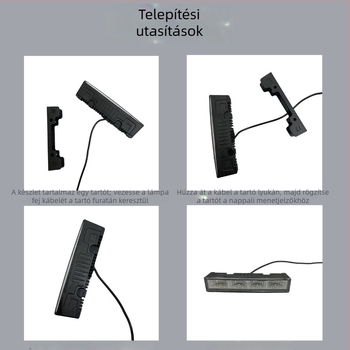 4-LED DRL autó LED nappali világítás, 12V, 2835 LED, PC alumínium substrát, 192 lm