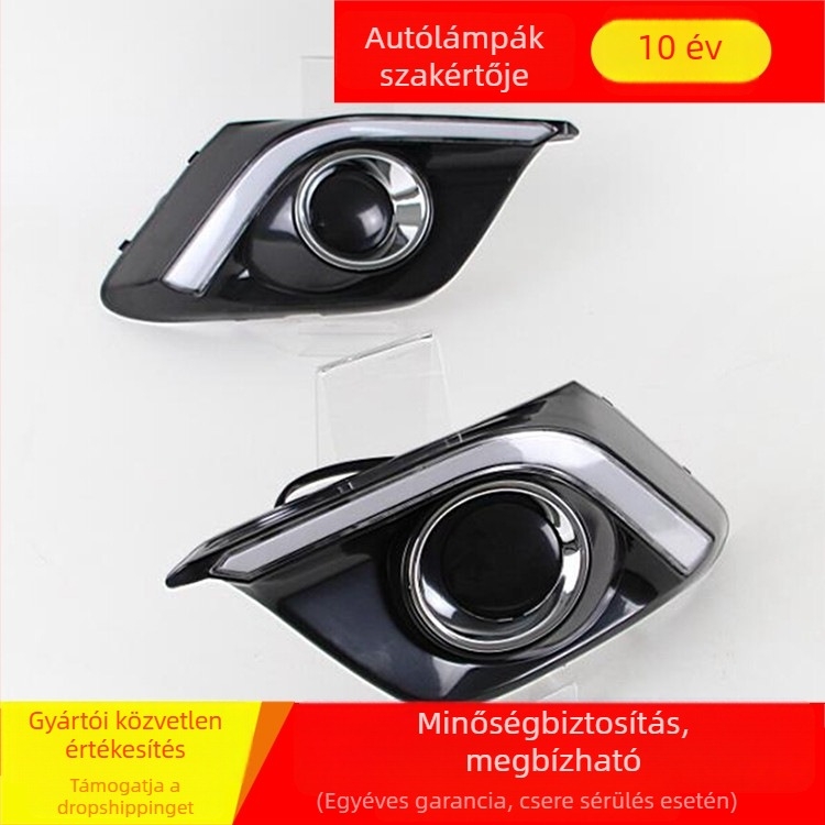 Mazda 3 Axela nappali menetfények — ABS burkolat, 12V, 10W fényforrás, Mazda 3axela modell speciális nappali fények