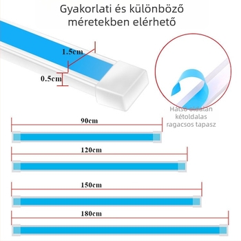 Autófedél LED dekorat fénycsík – nappali fény DRL, 12V, 6W, 0,5A, modell: Car cover lamp