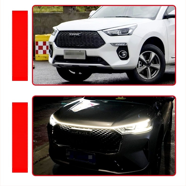 Autófedél LED dekorat fénycsík – nappali fény DRL, 12V, 6W, 0,5A, modell: Car cover lamp