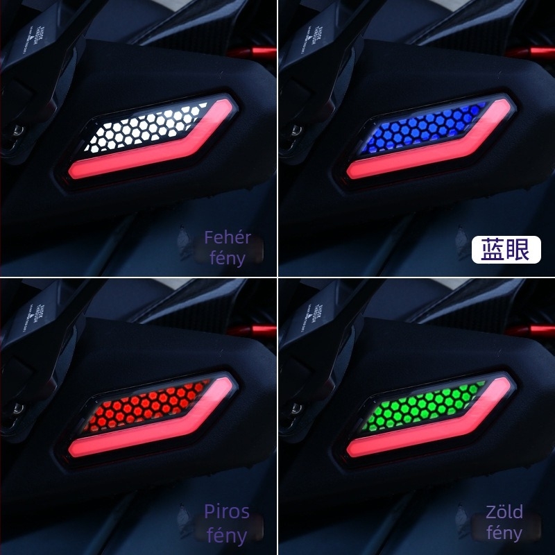 Yamaha XMAX300 irányjelző lámpa, alkalmazáson át irányítható és állítható jel, nappali DRL fény, ABS LED anyag, modell HPMP-D031