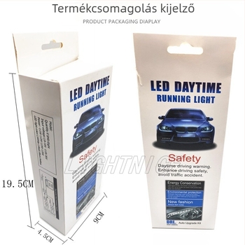 3030 LED autós nappali fények – L-alakú, 6 LED-es, 7-szögűre módosított fények