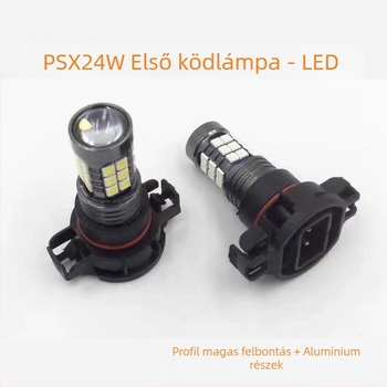 H16 LED első ködfénylámpa PS19W/PSX24W, DRL, 12V, 6600 lm, LED 3030