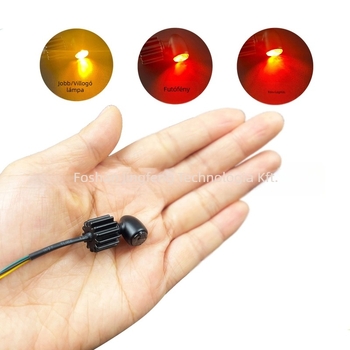 LED mini 3-in-1 index- és féklámpa motorkerékpárhoz MQ-2058 - 1W, 12V, 10000K