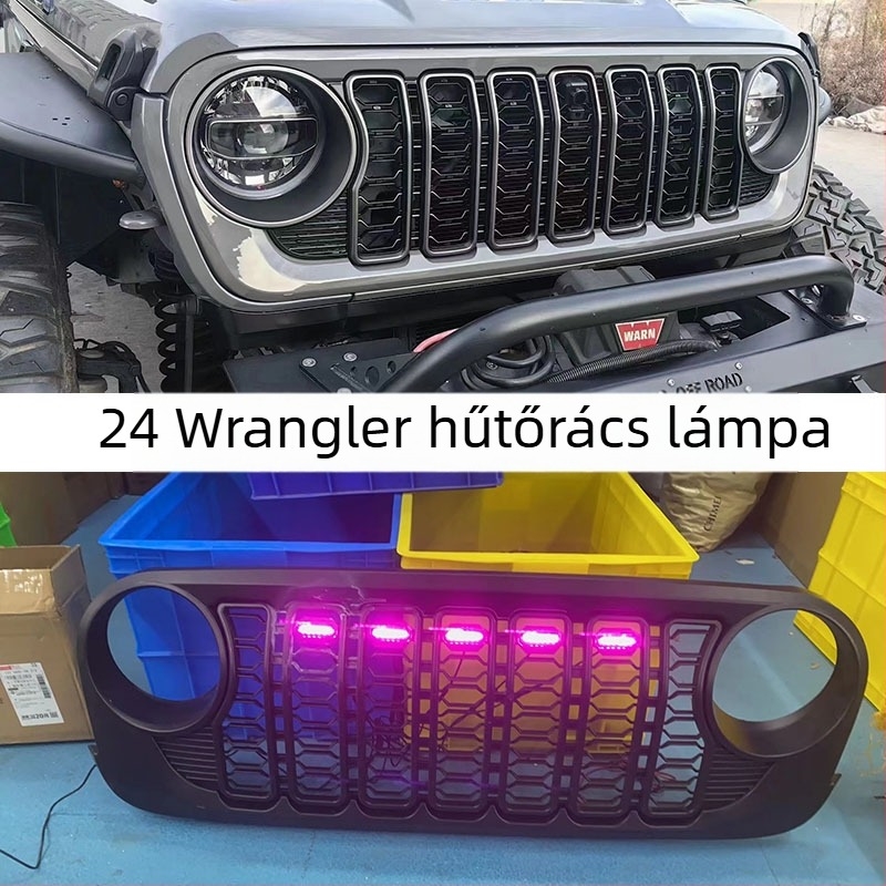 Grille LED sárga kis fények 24 Wrangler JL/JK modellhez – nappali menetfény