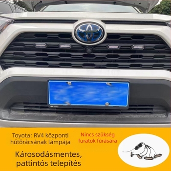 Toyota RAV4 hűtőmaszk fény – könnyű telepítés, sérülésmentes, dekoratív nappali menetfény