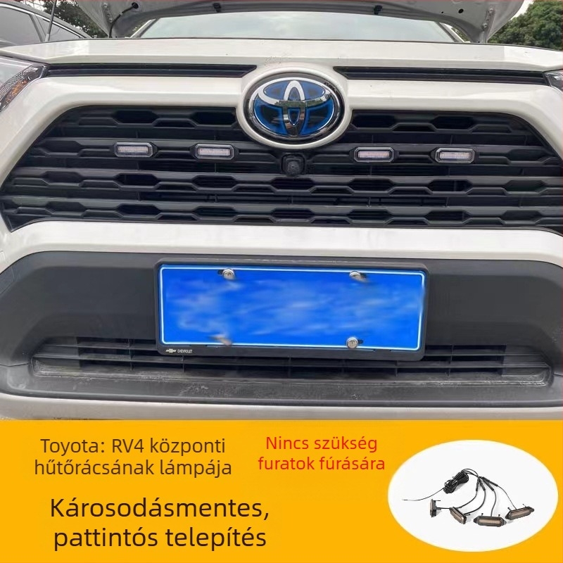 Toyota RAV4 hűtőmaszk fény – könnyű telepítés, sérülésmentes, dekoratív nappali menetfény