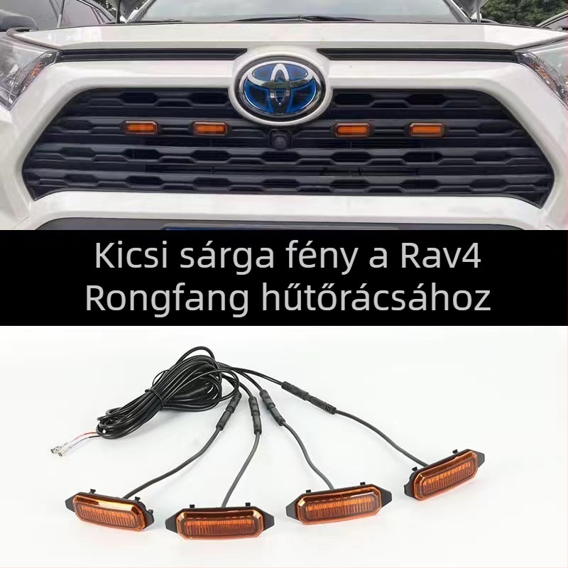 Toyota RAV4 hűtőmaszk fény – könnyű telepítés, sérülésmentes, dekoratív nappali menetfény