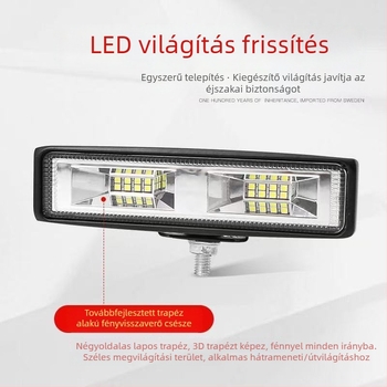 LED-szalag visszafelé, ködlámpa, nappali menetfény, első lökhárító és hűtőmaszk világítása off-road járművekhez