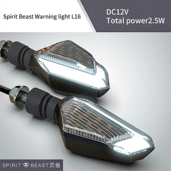 Motorkerékpár LED nappali fény és jelzőfény, 15LED modell, 12V, 1.2W, 3500K, élettartam 50000 óra
