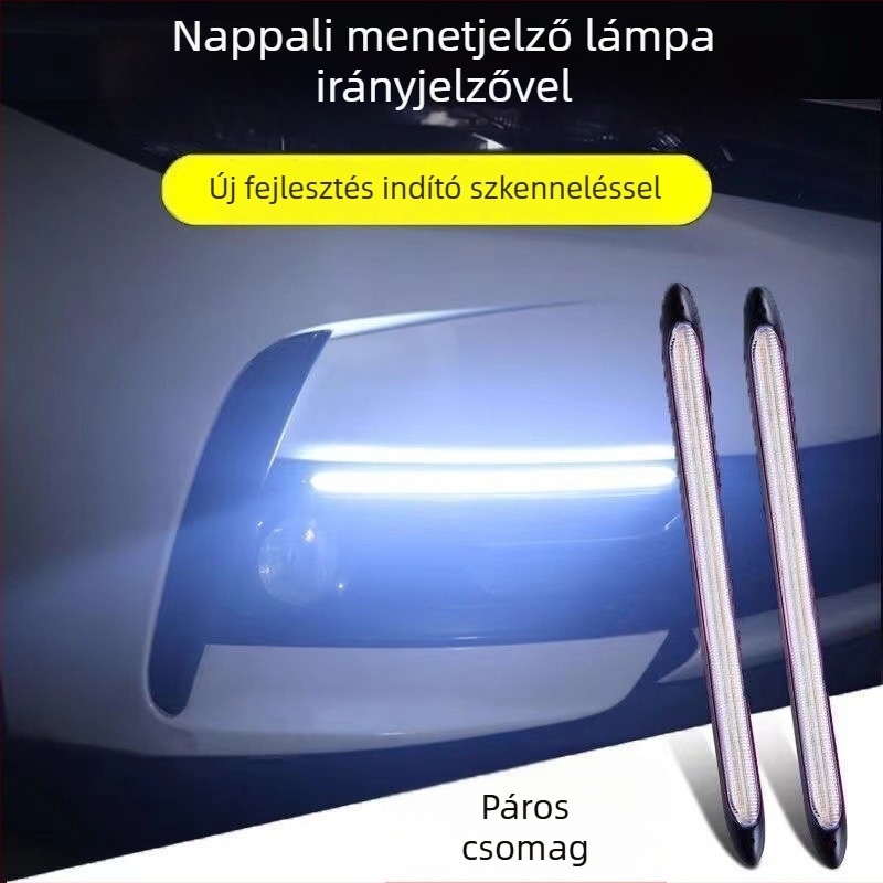 Háromszínű LED nappali menetfény és irányjelző autókhoz
