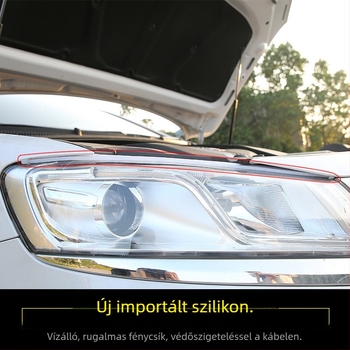 Nappali világítás autóhoz – ultra vékony fényvezetőcsík, 7.5W, 12V, 600K, 100000h, szilikon