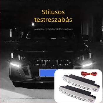 8-LED autó nappali fény, 1.5W, univerzális illeszkedés, Light Leader
