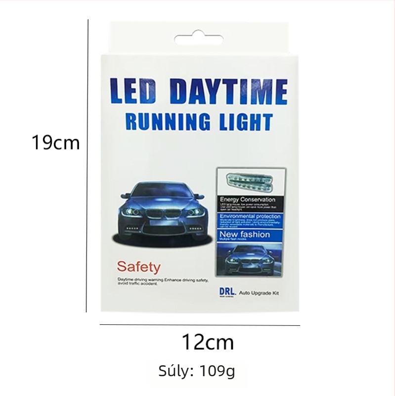 8-LED autó nappali fény, 1.5W, univerzális illeszkedés, Light Leader