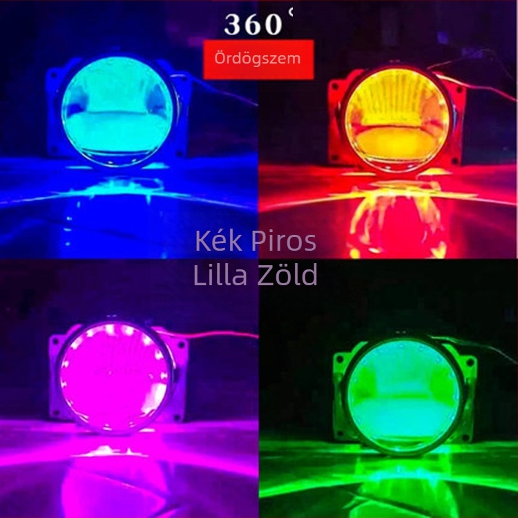360° démon szem LED autóhoz – halo lámpa készlet, 2 darab