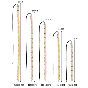12V-os autó LED nappali fénye kristály könnypont szem effektussal és folyó irányjelzővel, két színű, univerzális
