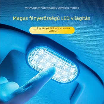 Mágneses LED olvasólámpa autókhoz és kerékpárokhoz – 5V, 200mA, fényforrás teljesítménye 25, modell Y-039, márka Yeleno