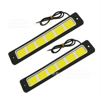 Autó COB LED nappali fénycsík, szilikon puha fénycsík, ultranagy fényű LED nappali világítás