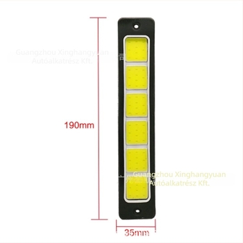 Autó COB LED nappali fénycsík, szilikon puha fénycsík, ultranagy fényű LED nappali világítás