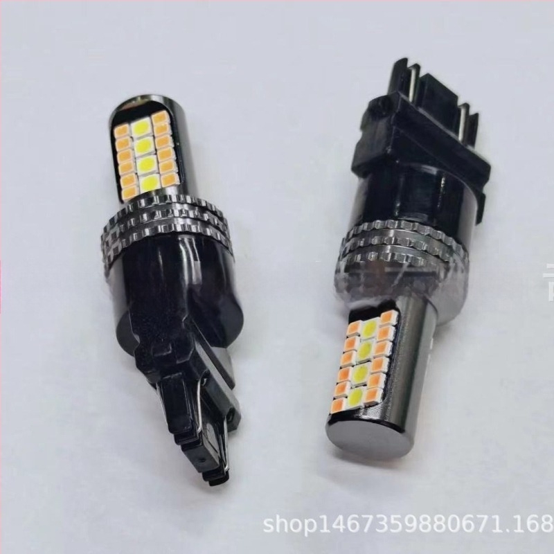 LINMANYI DRL autó nappali menetfénye és indexlámpa, 32W, 32LED, S25/1157/7440/T20/T25/3157 csatlakozókkal
