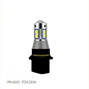 LED nappali menetfény autóhoz PSX26W P13W 3030 10SMD lencsés első ködlámpa