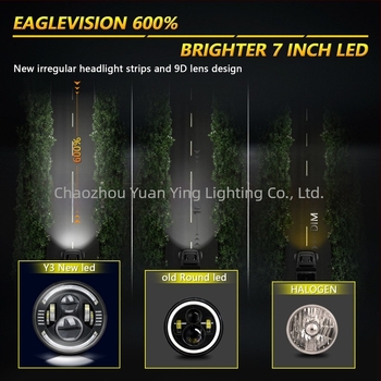Wrangler LED fényszórók - LED fényforrás, repülőipari alumínium ház, IP65 védelem, off-road és Wrangler kompatibilis, alkatrész szám C0082